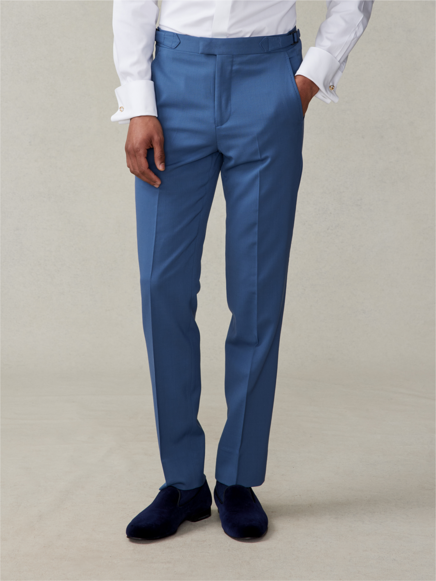 The Black Tux Lake Tuxedo Pants-Slim In Blue | Size: 32/32 | Elastane/Marino Wool The Black Tux Lake Tuxedo Pants-Slim In Blue | Size: 32/32 | Elastane/Marino Wool