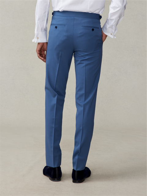 The Black Tux Lake Tuxedo Pants-Slim In Blue | Size: 32/32 | Elastane/Marino Wool The Black Tux Lake Tuxedo Pants-Slim In Blue | Size: 32/32 | Elastane/Marino Wool