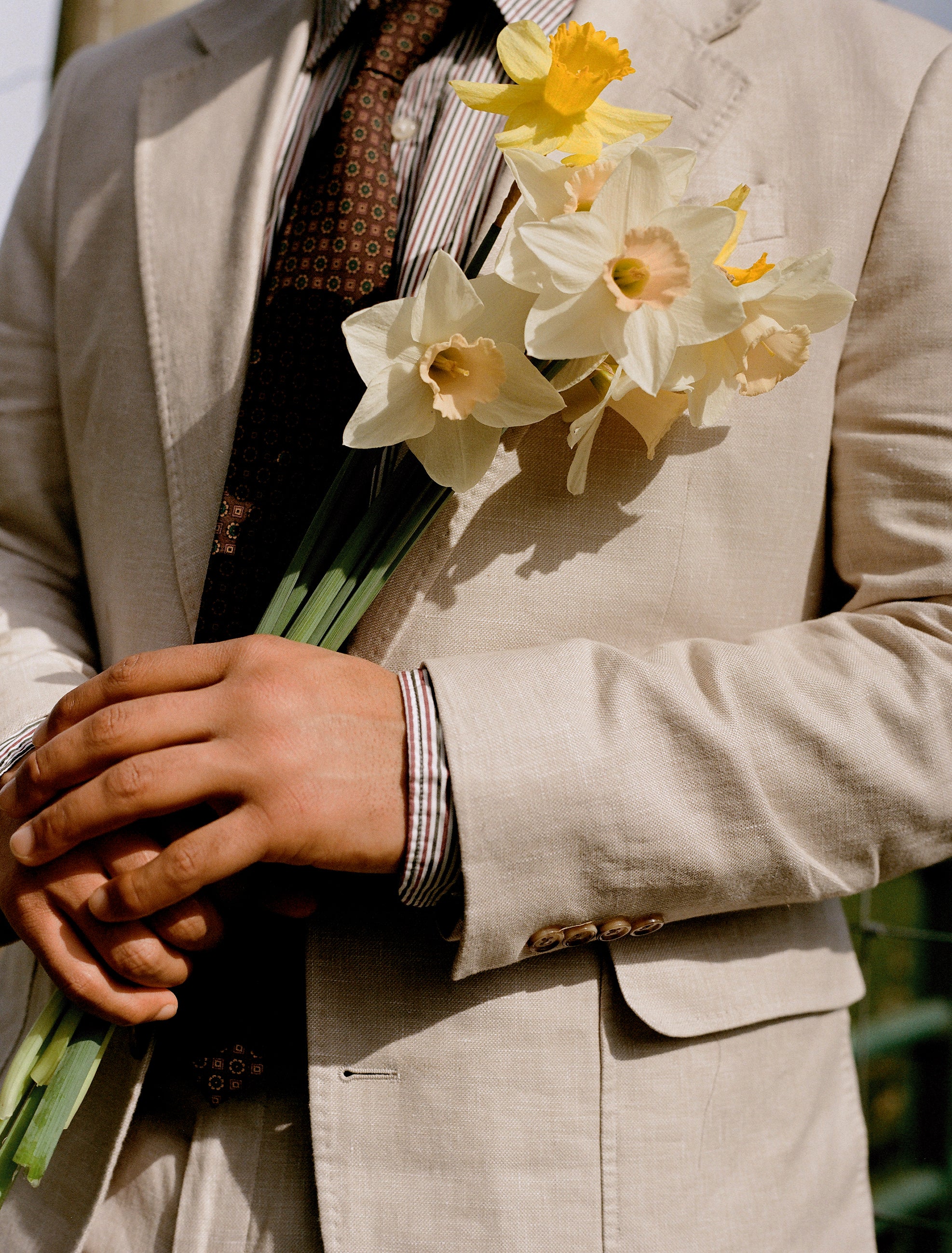 Mojave Tan Linen Suit Jacket