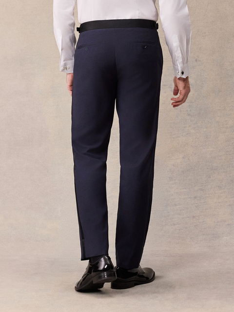 Midnight Blue Tuxedo Pants - Classic