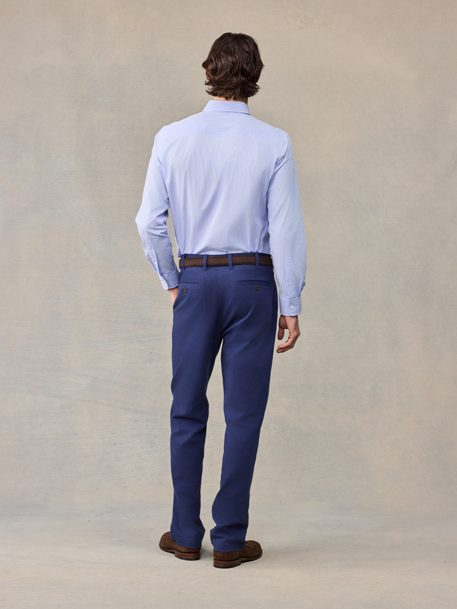 The Black Tux Navy Chino Pants In Blue | Size: 36/34