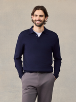 Navy Polo Sweater
