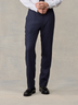 Navy Plaid Wool Suit Pants - Regular