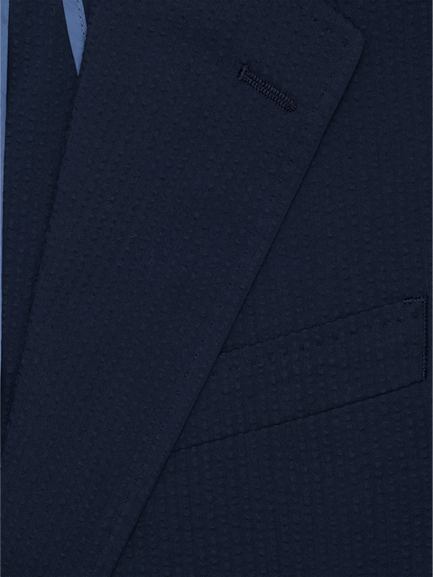 Navy Seersucker Suit