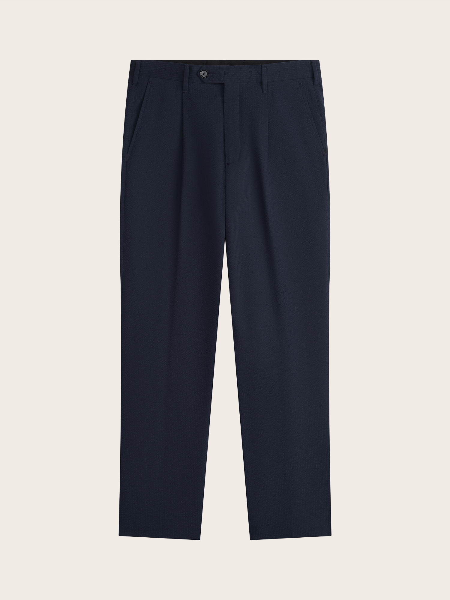 Navy Seersucker Suit Pants - Regular