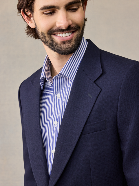 Solid Navy Sportcoat