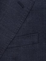 Navy Plaid Wool Suit