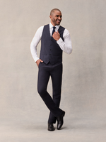 Navy Blue Suit Vest