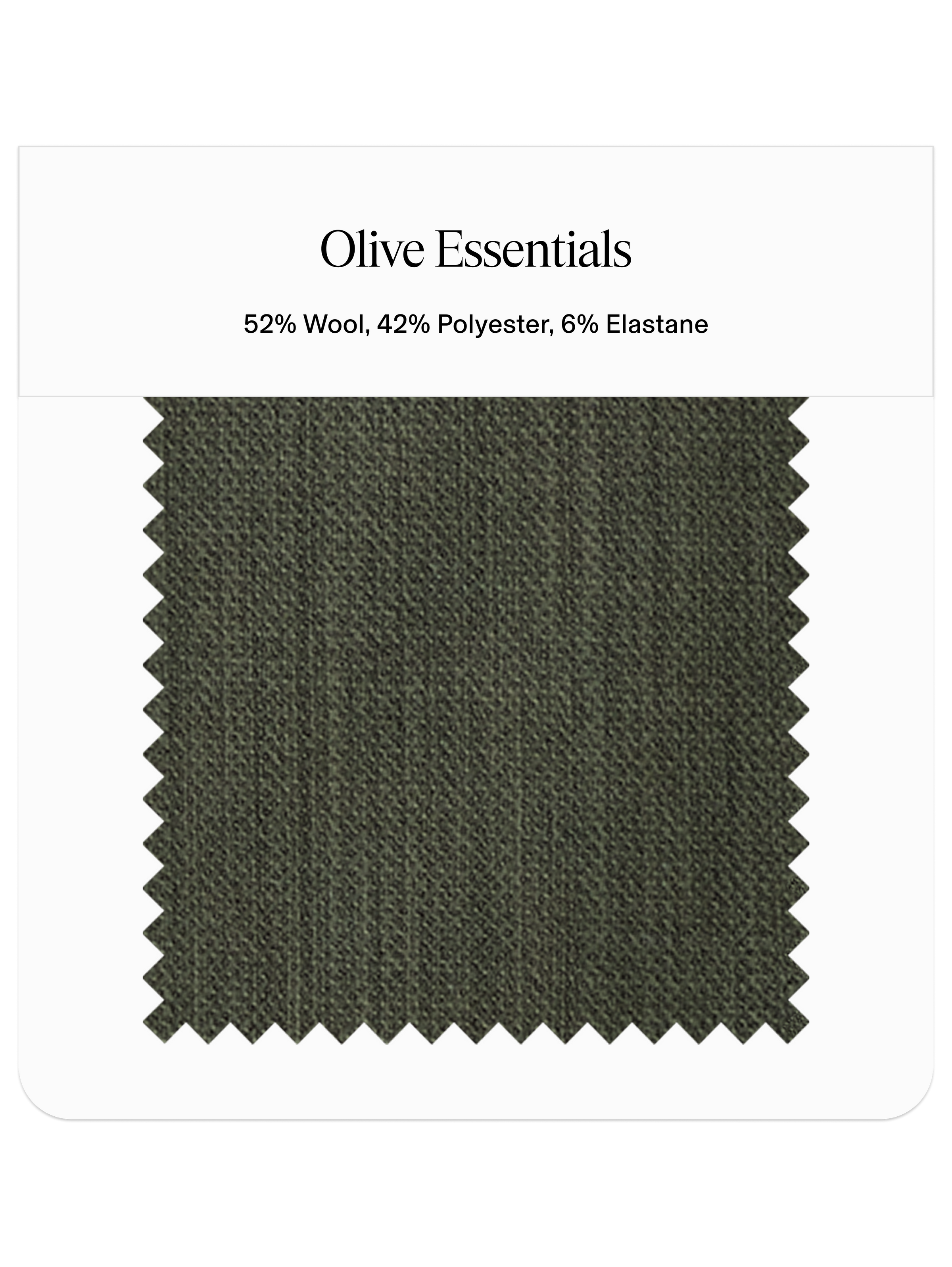 Olive Essentials Suit Swatch