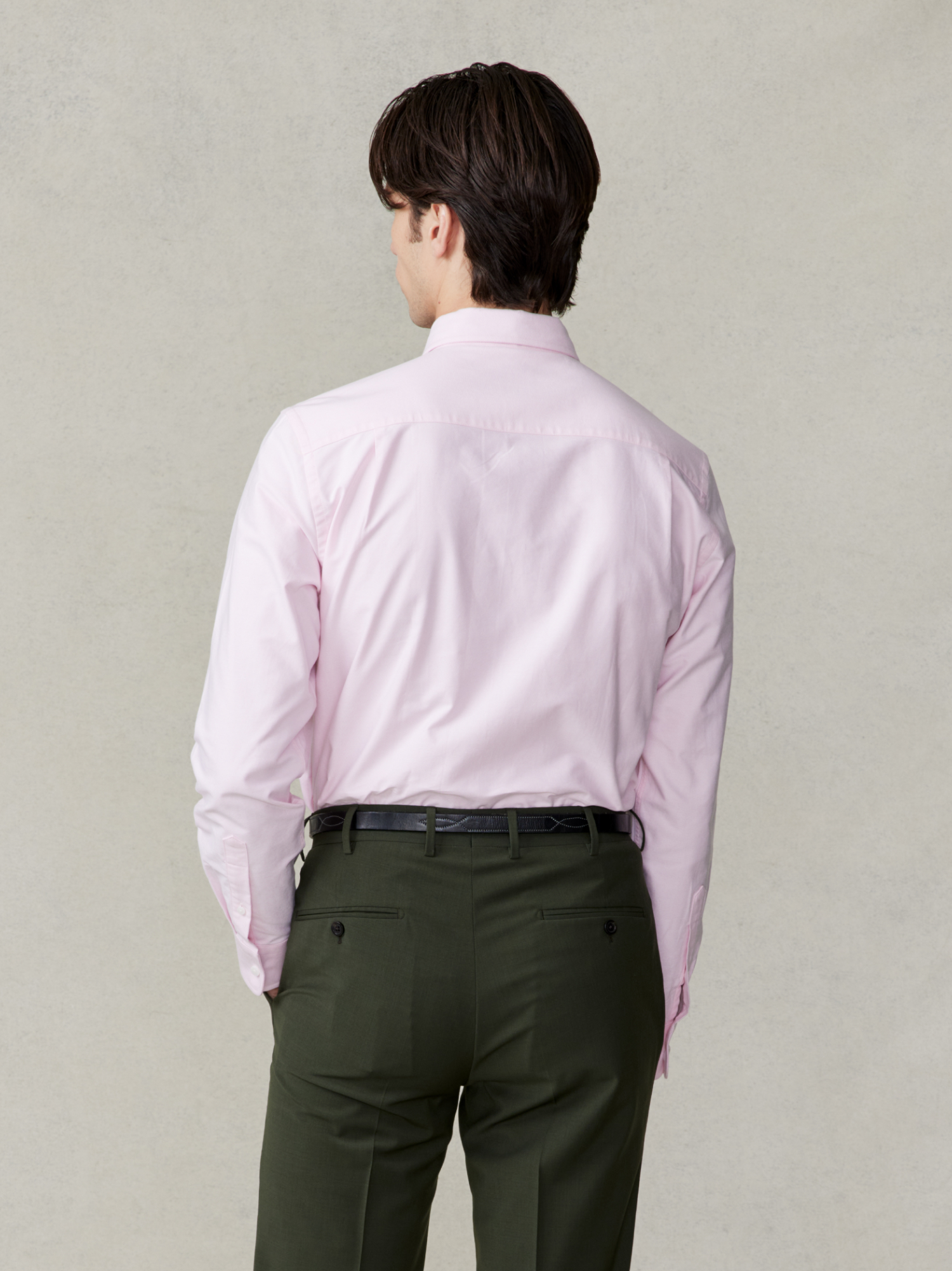 The Black Tux Oxford Shirt In Pink | Size: Medium | Cotton