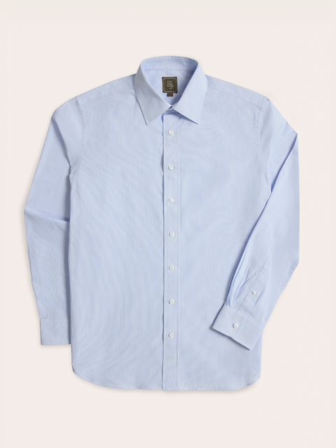 Light Blue & White Stripe Dress Shirt