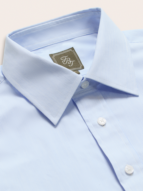 Light Blue & White Stripe Dress Shirt