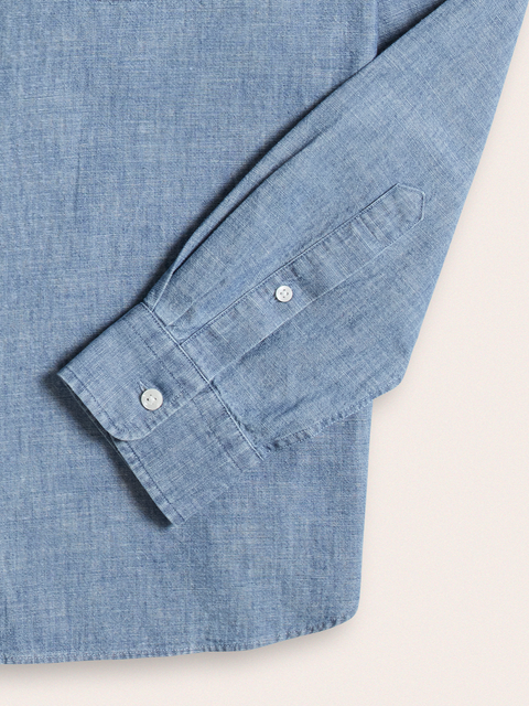 Light Wash Chambray Work Shirt