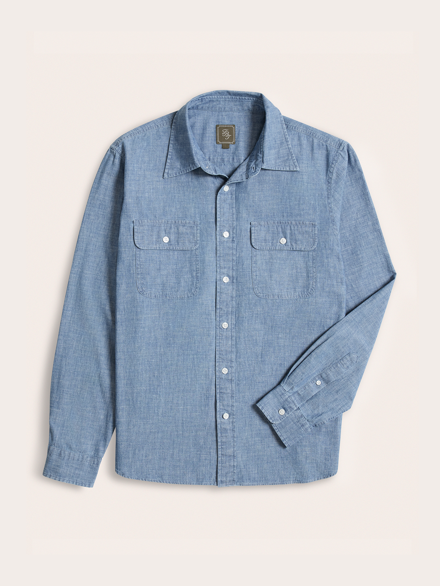 Light Wash Chambray Work Shirt