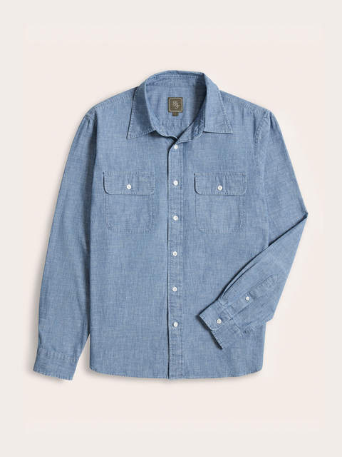 Light Wash Chambray Work Shirt