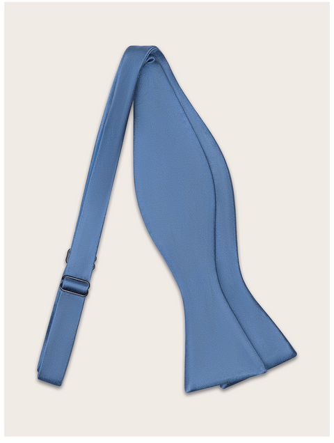 Steel Blue Butterfly Bow Tie