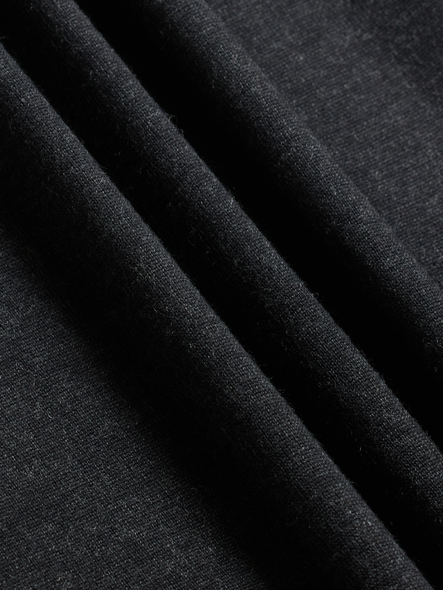 Black Short-Sleeve Sweater Polo