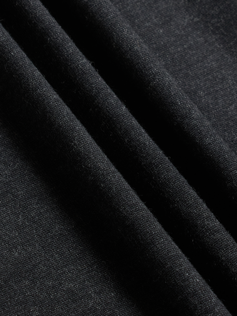 Black Short-Sleeve Sweater Polo