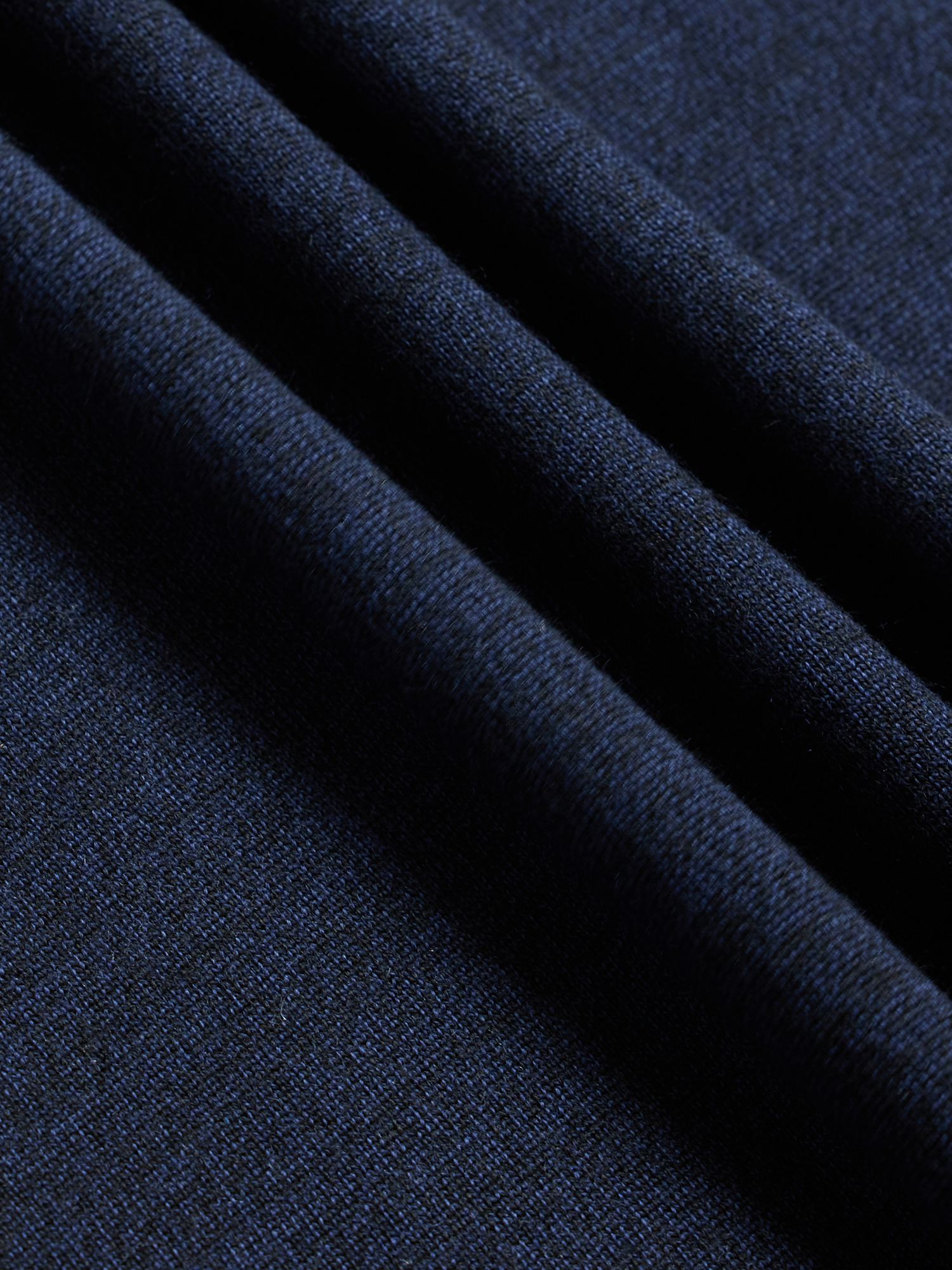 Navy Short-Sleeve Sweater Polo