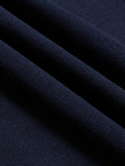Navy Sweater Knit Tee