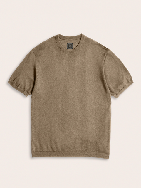 Mushroom Sweater Knit Tee