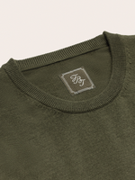 Olive Sweater Knit Tee