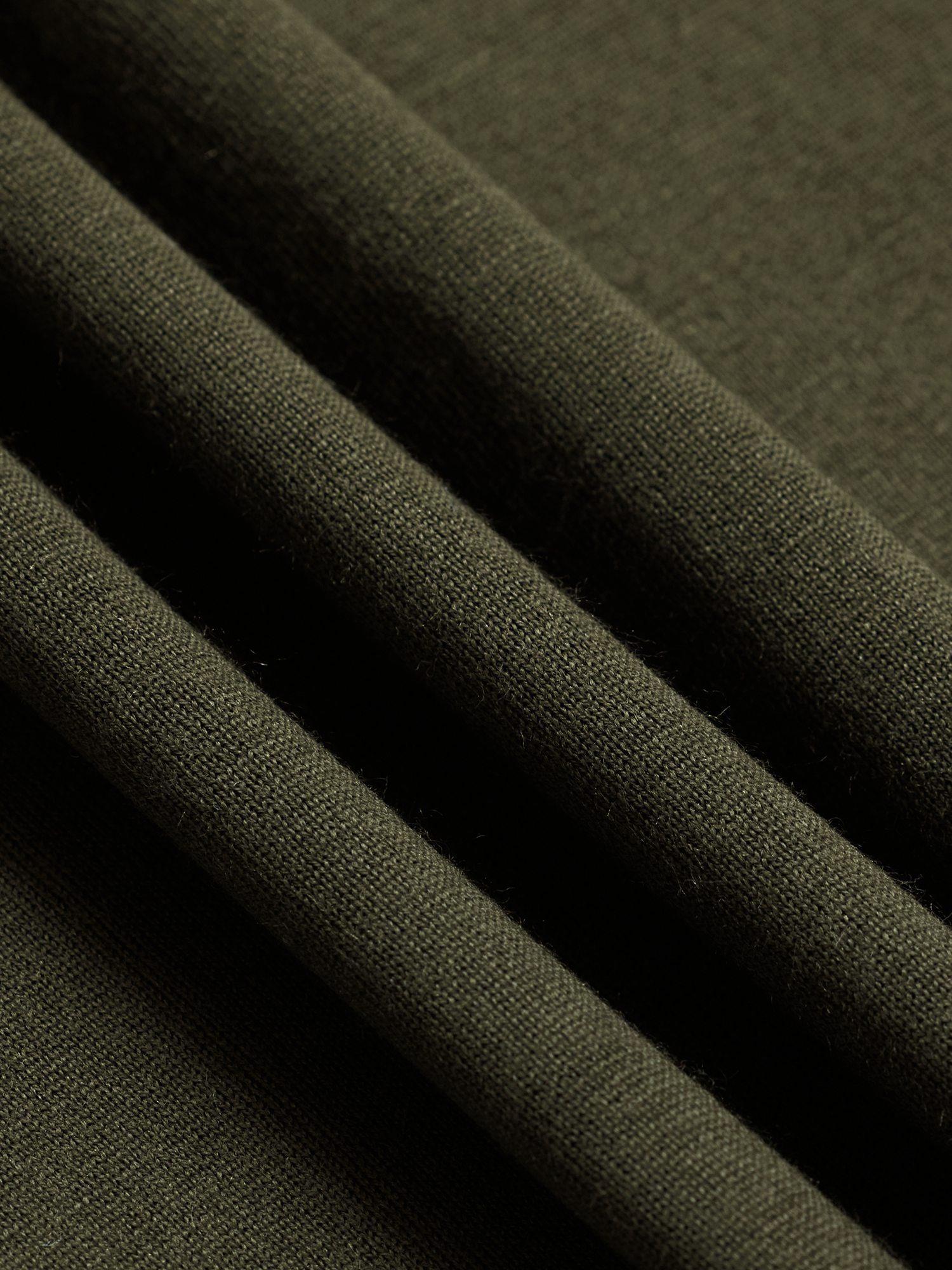 Olive Sweater Knit Tee