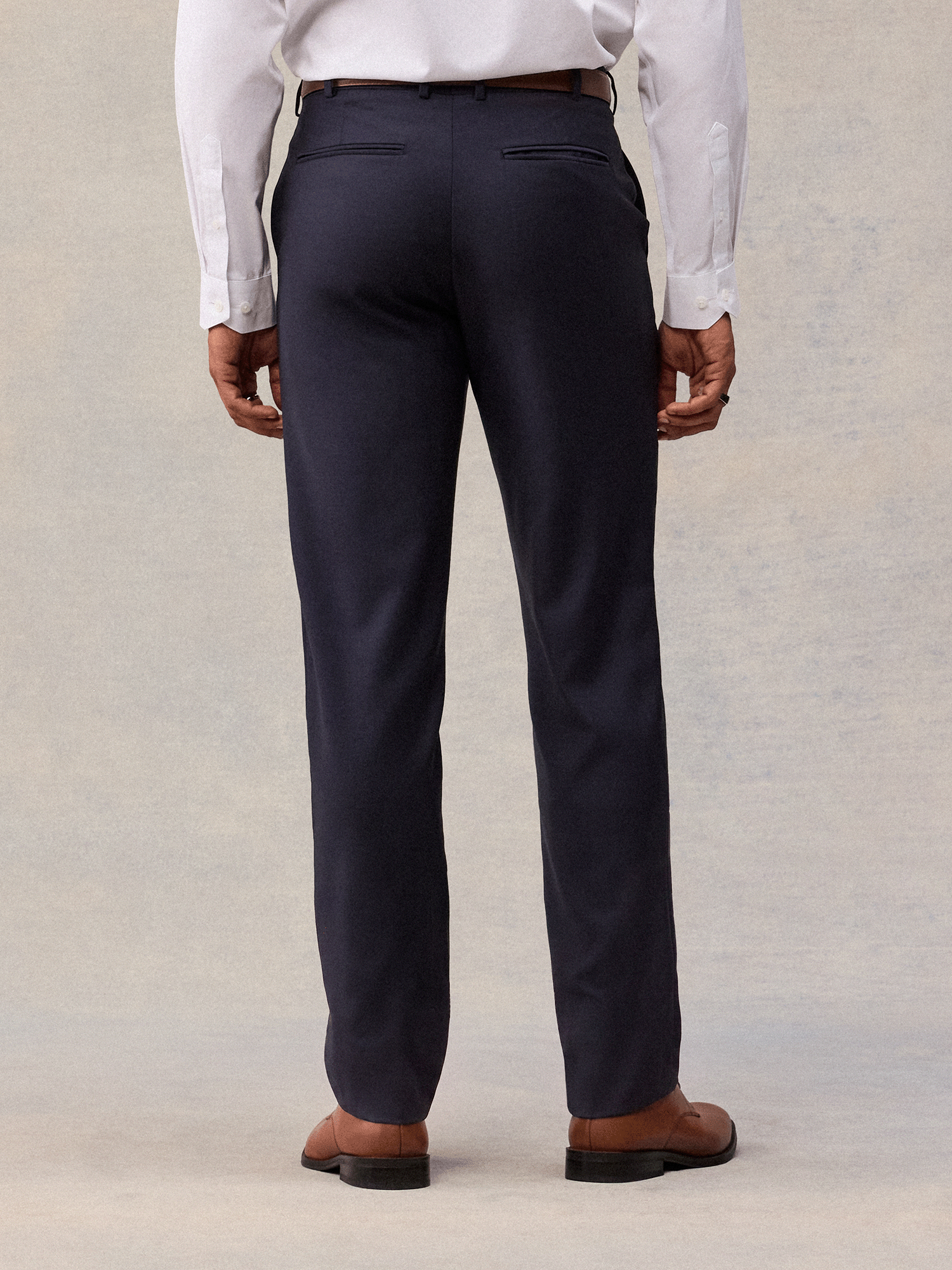 Navy Blue Suit Pants - Classic Fit