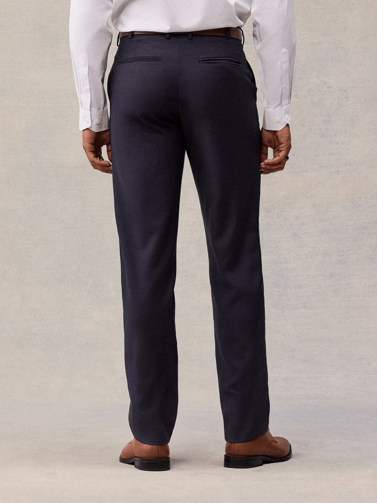 Navy Blue Suit Pants - Classic