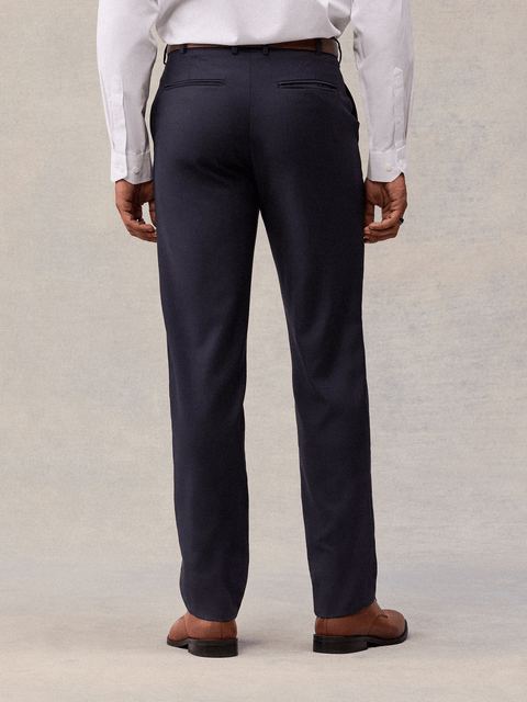 Navy Blue Suit Pants - Classic
