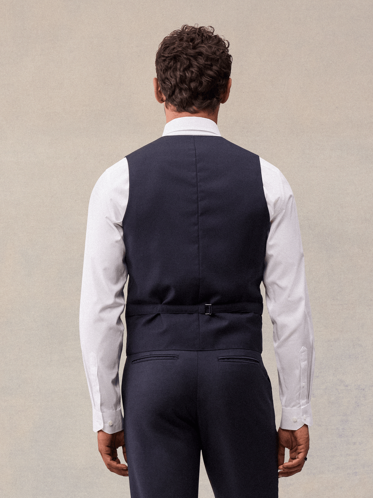 Navy Blue Suit Vest