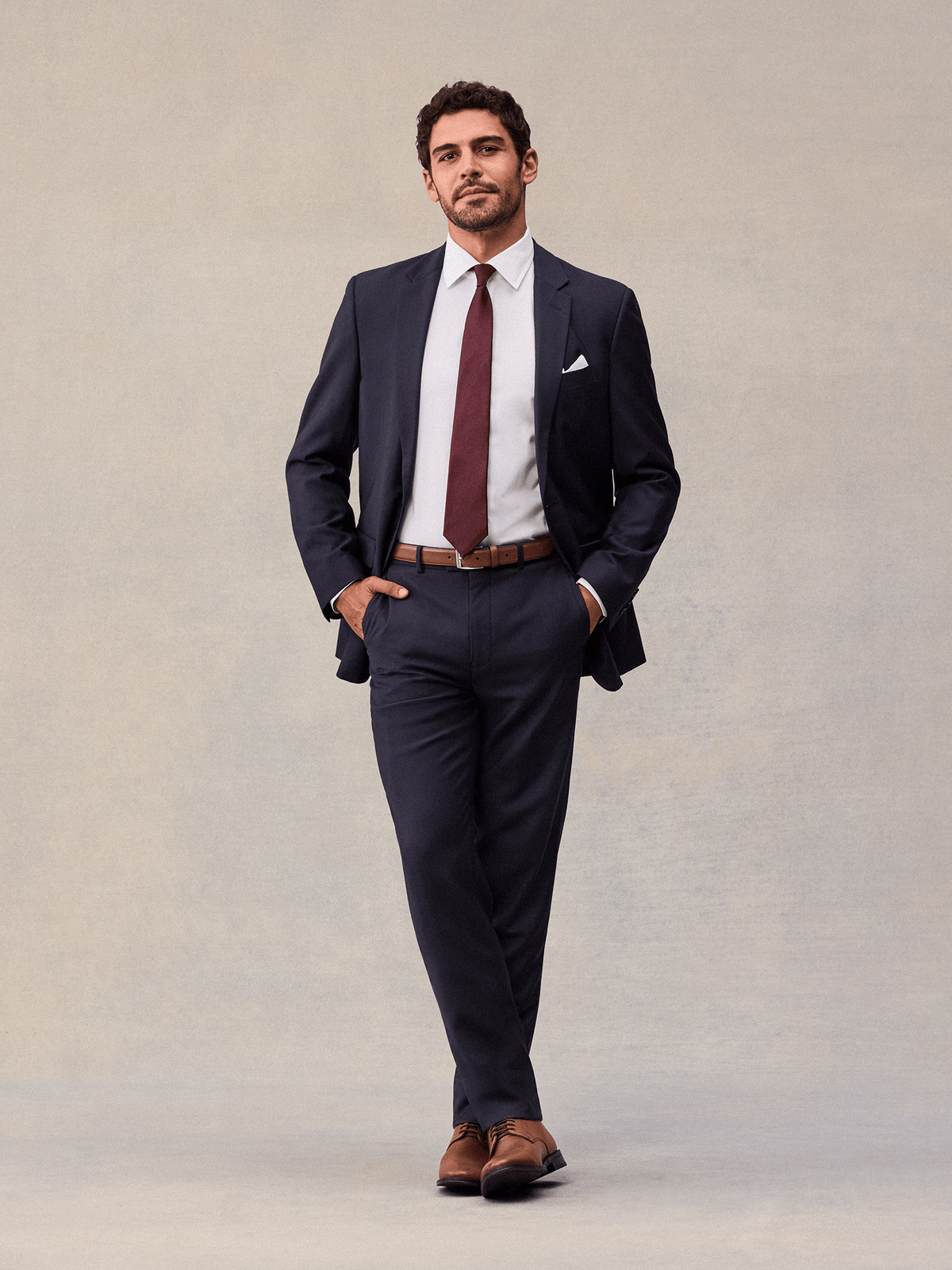 Navy Blue Suit Outfit