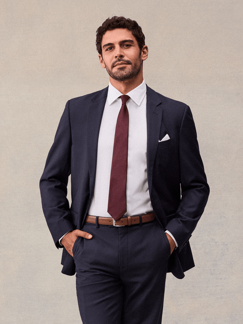 Navy Blue Suit Outfit