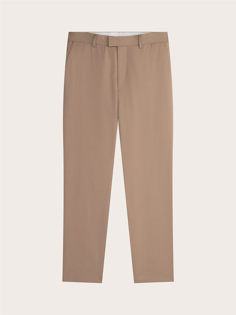 Camel Brown Suit Pants - Slim