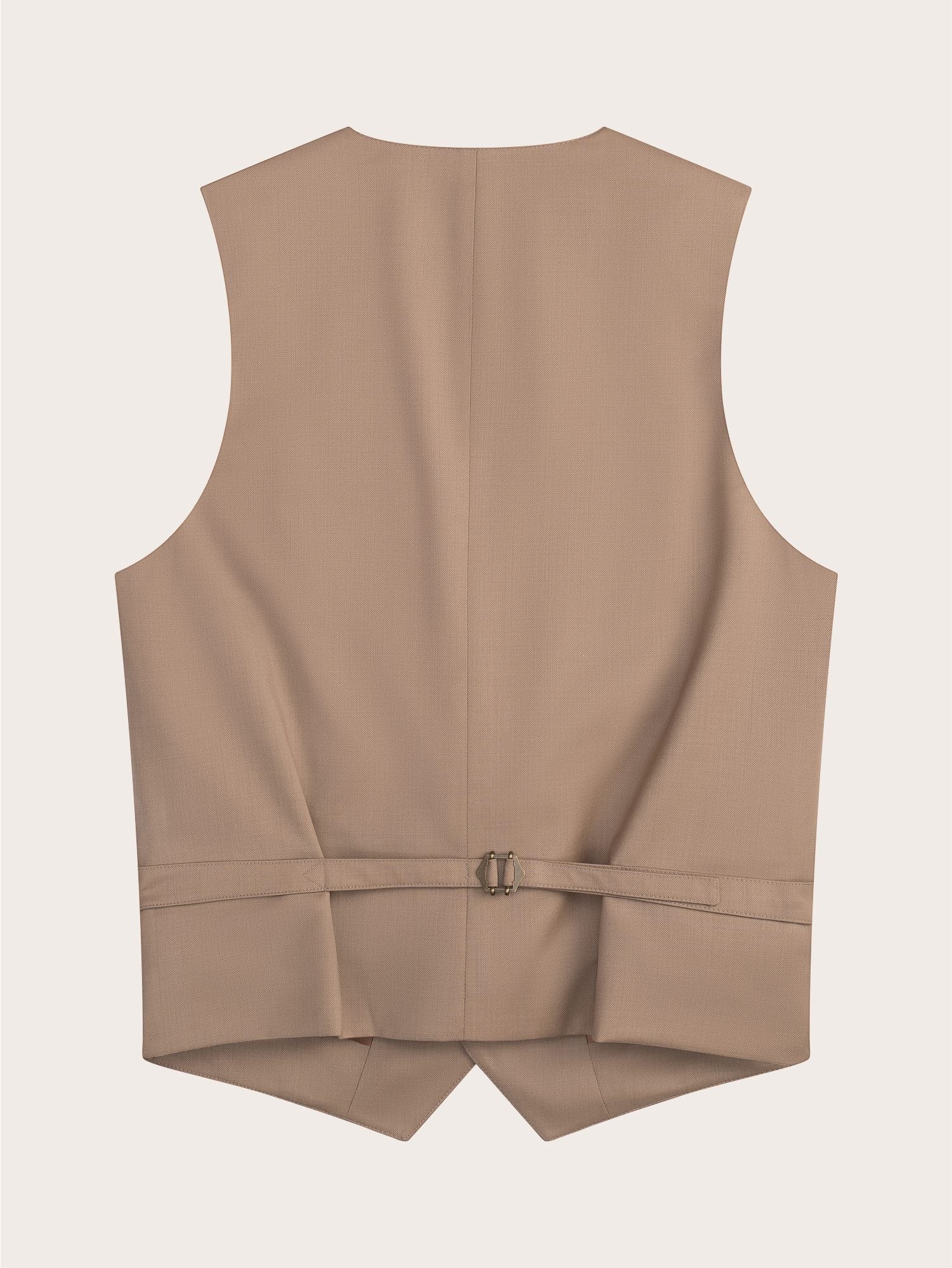 Camel Brown Suit Vest