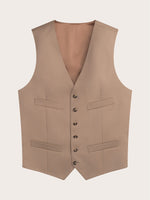 Camel Brown Suit Vest