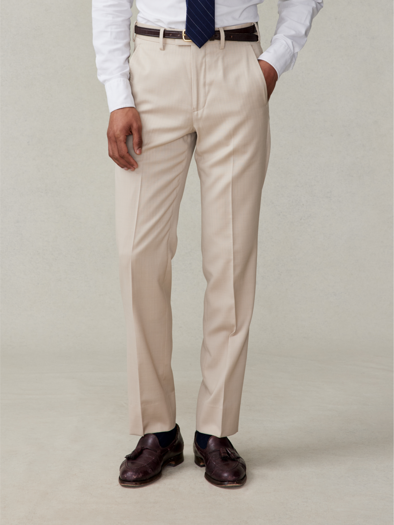 Tan Suit Pants - Slim