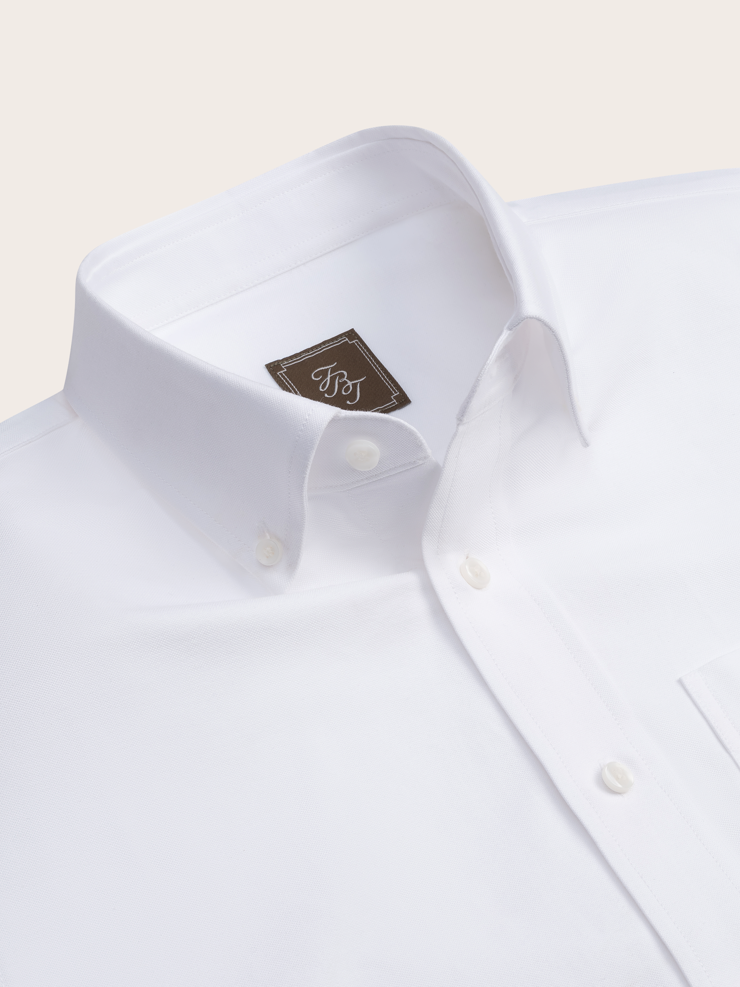The Black Tux Oxford Shirt In White | Size: XL