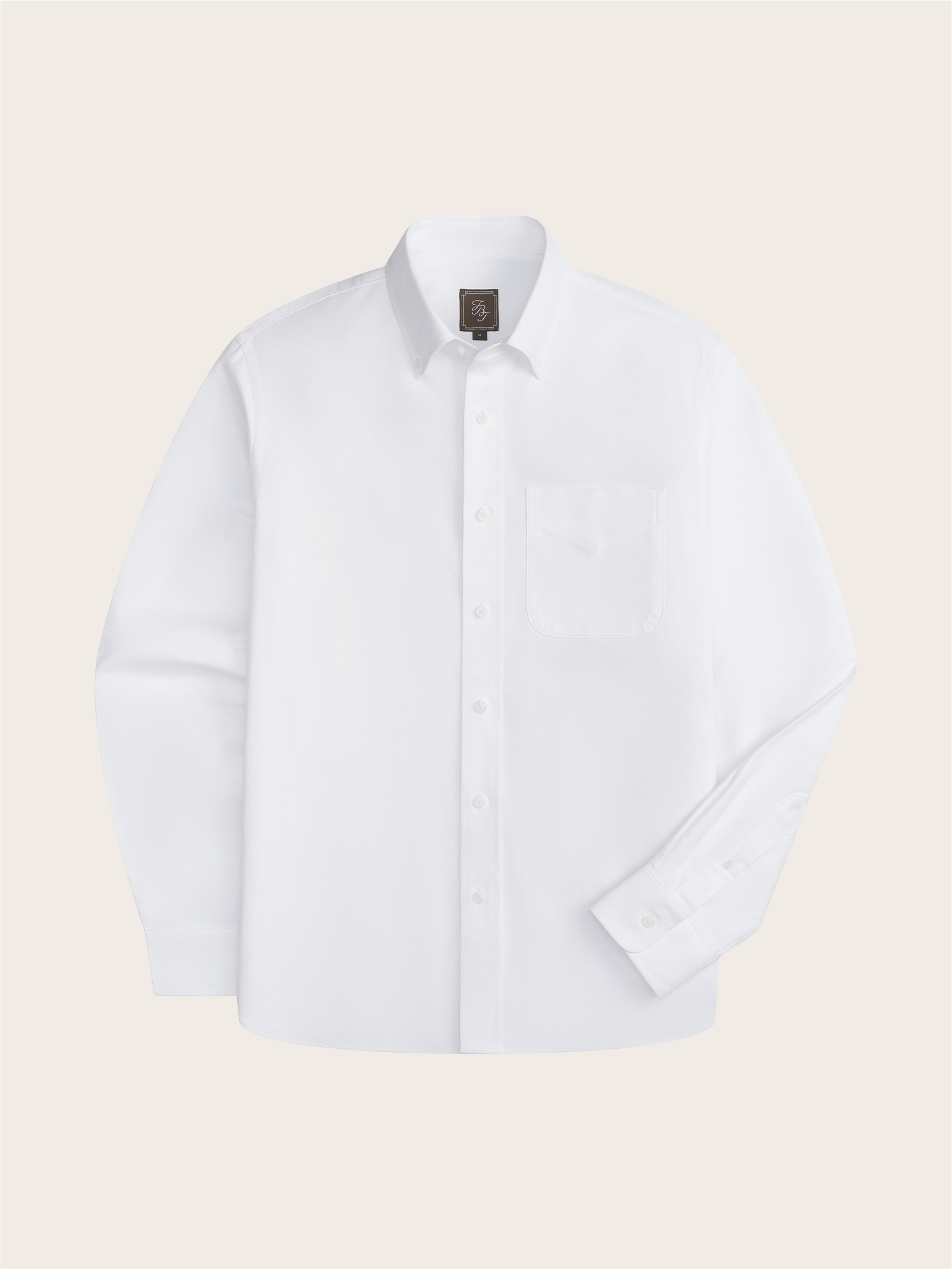 The Black Tux Oxford Shirt In White | Size: XL