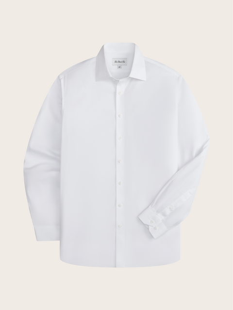 Slim White Stretch Cotton Dress Shirt | The Black Tux Slim White Stretch Cotton Dress Shirt | The Black Tux