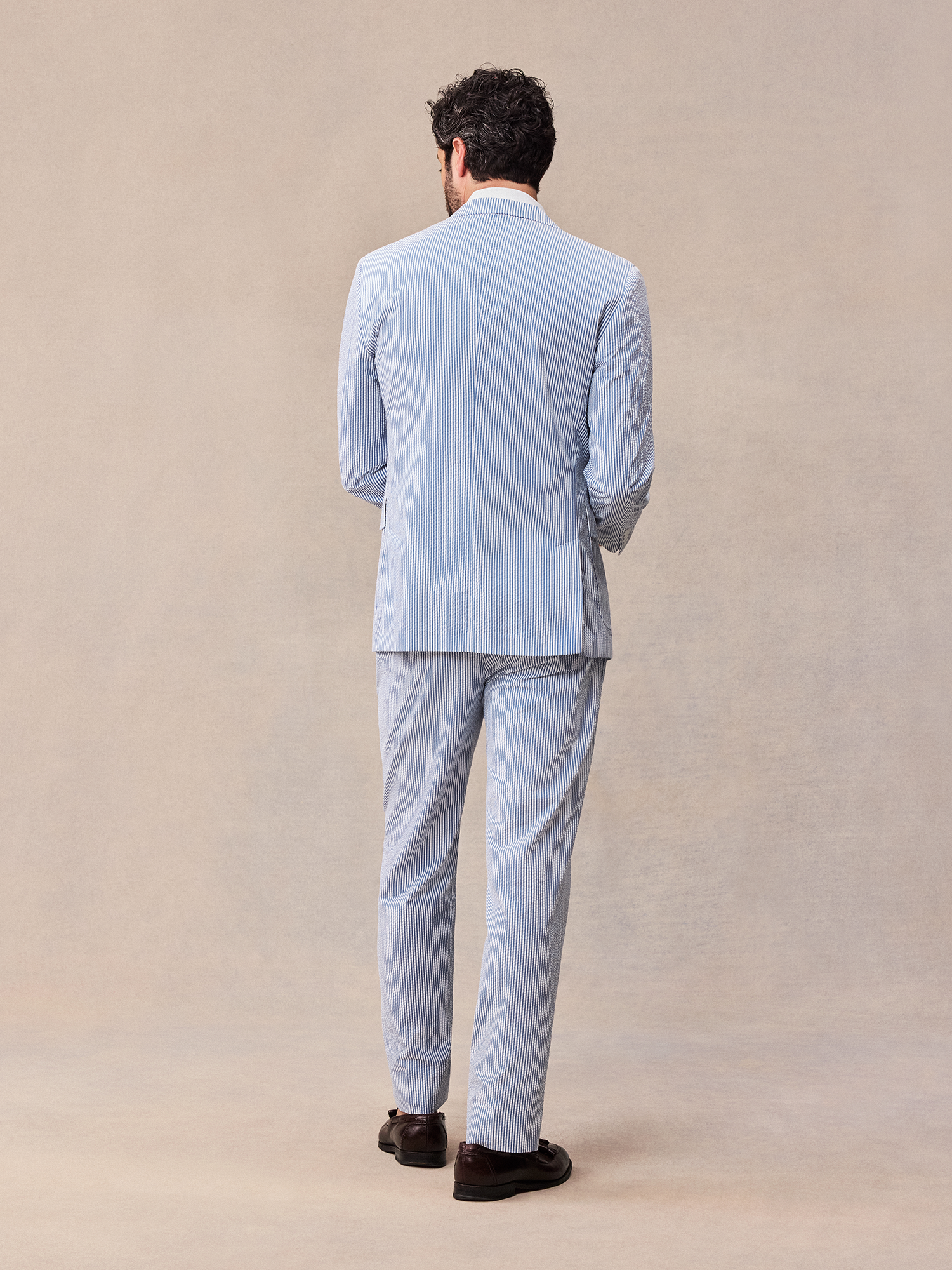 Blue & White Seersucker Suit