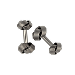 Black Brass Knot Cufflinks - The Black Tux