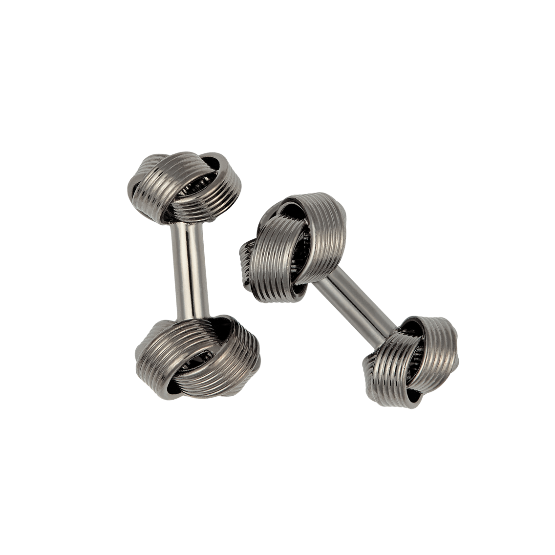 Black Brass Knot Cufflinks - The Black Tux