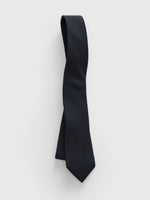 Black Cotton Necktie - The Black Tux