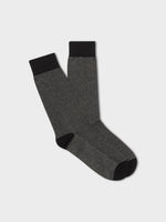 Black Herringbone Dress Sock - The Black Tux