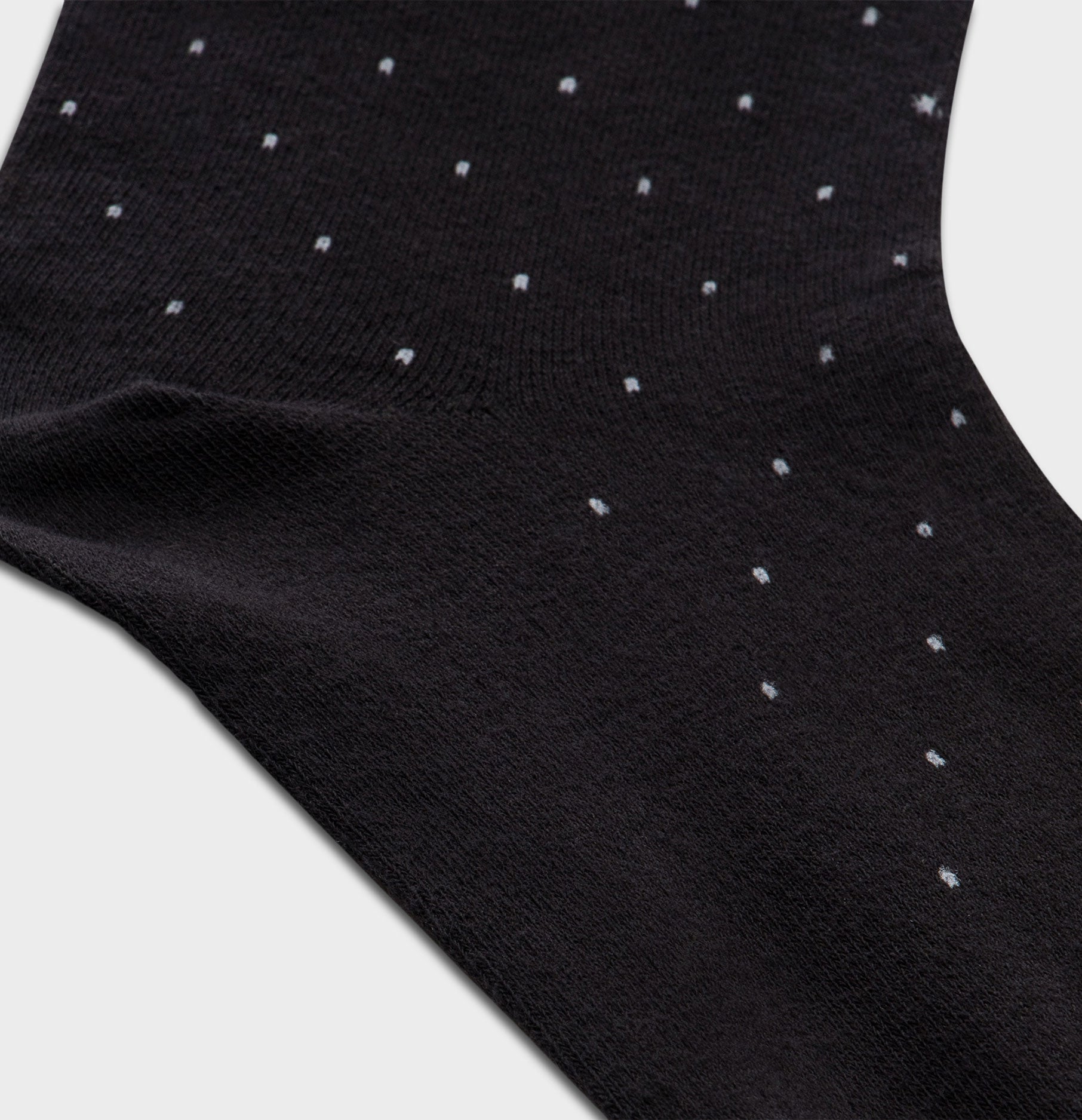 The Black Tux Pindot Dress Sock In Black