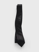 Black Satin Necktie - The Black Tux
