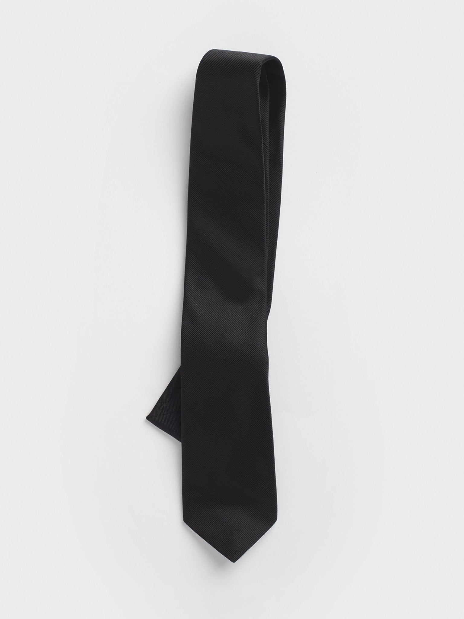 Black Silk Necktie - The Black Tux