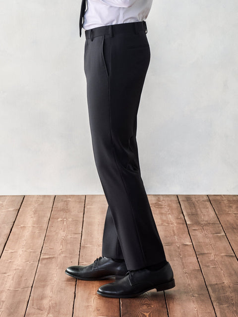 The Black Tux Suit Pants-Classic In Black | Size: 50/34 | Merino Wool The Black Tux Suit Pants-Classic In Black | Size: 50/34 | Merino Wool