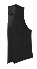 Black Suit Vest Home Try - On - The Black Tux